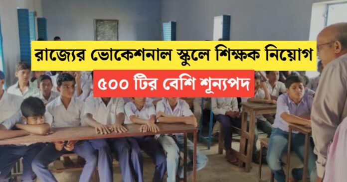 Recruitment of teachers in various vocational schools of the state, more than 500 vacancies